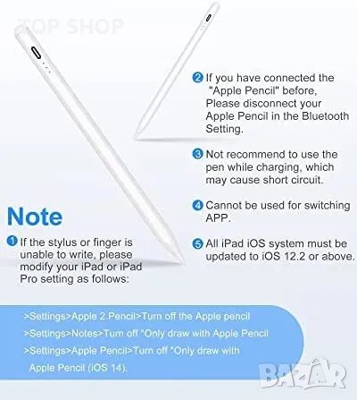 Нова писалка стилус за таблет iPad прецизен връх Писане/рисуване Айпад, снимка 6 - Захранвания и кутии - 49922844