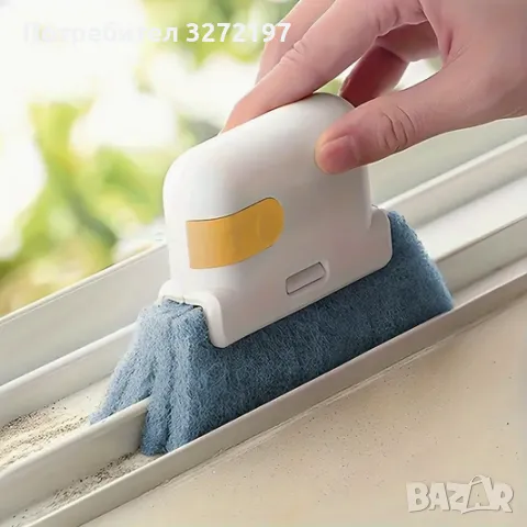 Четка 2в1 за почистване на дограма,ъгли,ръбове,труднодостъпни места и др., снимка 2 - Други стоки за дома - 48896321