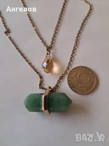 Висулки с полускъпоценни камъни, снимка 2 - Колиета, медальони, синджири - 49372281