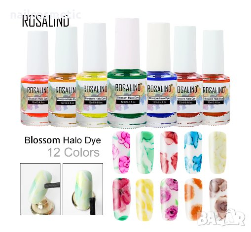 Акварелни капки 12 мл за декорация на маникюр