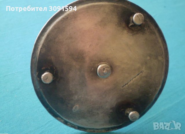 Радка колекционерска Османска турска ислямска сребърна кадилница с надпис  и рибена кост , снимка 6 - Антикварни и старинни предмети - 44324886