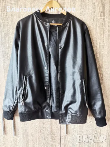 Пролет/есен  мъжко кожено яке L, снимка 1