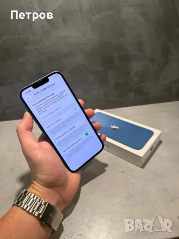 КАТО НОВ Iphone 13 Blue 128 GB, снимка 9 - Apple iPhone - 56132702