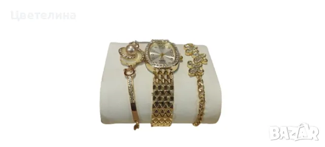 Луксозен комплект часовник и гривни – съвършеното съчетание на елегантност и стил, снимка 6 - Гривни - 48642827