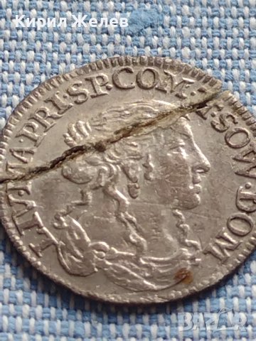 Сребърна монета 1666г. Луйджино Тосароло рядка за КОЛЕКЦИОНЕРИ 23924, снимка 3 - Нумизматика и бонистика - 42887508