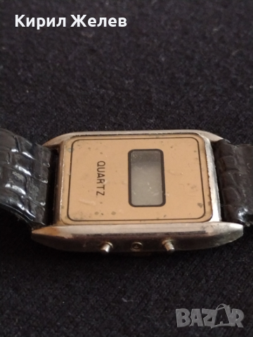 Ретро модел дамски часовник от соца много красив с кожена каишка за колекция Арт - 26783, снимка 4 - Дамски - 36550079