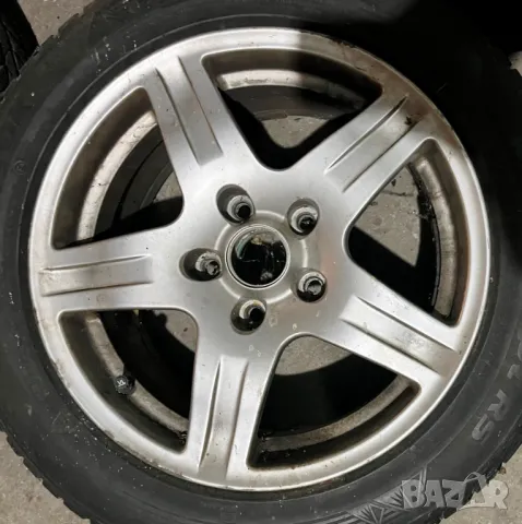 4бр. оригинални италиански алуминиеви джанти 16" 5х114,3мм 7J ЕТ35 модел GLO1706зимни гуми 205/55/16, снимка 2 - Гуми и джанти - 50214435