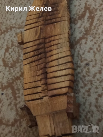 Крокодил дървена фигура 4758, снимка 9 - Антикварни и старинни предмети - 52070333