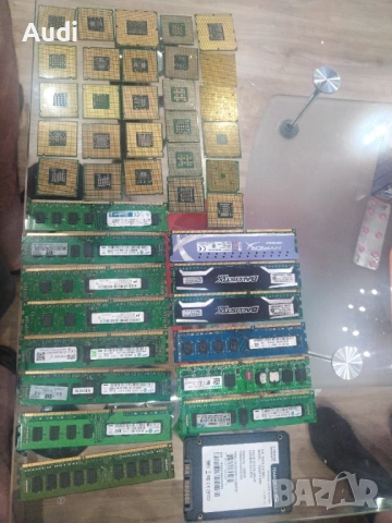 Процесори 27бр Рам памет 14бр Хард диск SSD 1бр