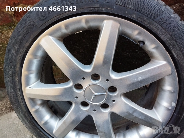 Джанти 17 за мерцедес с зимни гуми, снимка 11 - Гуми и джанти - 52860143