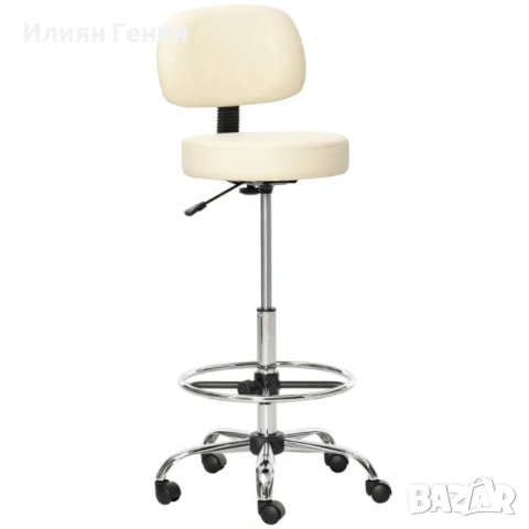 HOMCOM Бар стол Въртящ се на 360° 