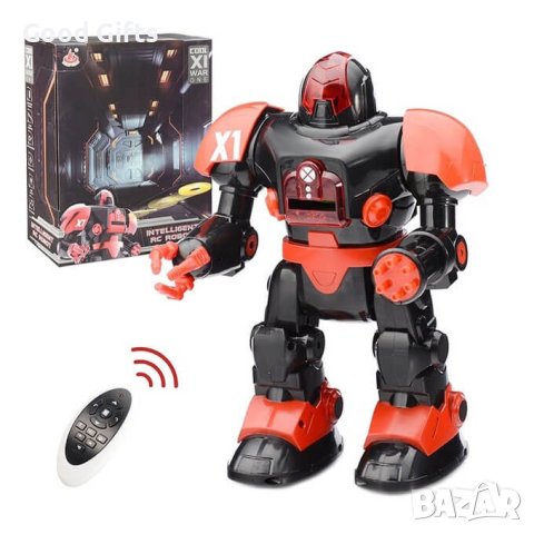 ДЕТСКИ РОБОТ ИЗСТРЕЛВАЩ ДИСКОВЕ С ДИСТАНЦИОННО