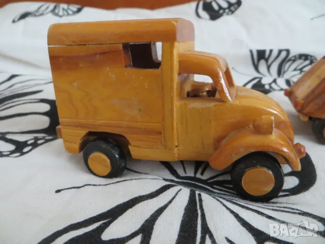 Дървени ретро колички ръчна изработка, снимка 2 - Колекции - 50058546