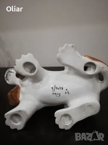 Много красива фигурка на куче от порцелан. Италия. , снимка 5 - Колекции - 49020781