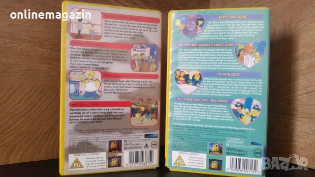Видеокасети " Семейство Симпсън " VHS, снимка 2 - Други жанрове - 54157309