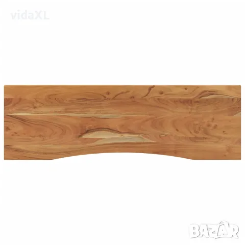 vidaXL Плот за бюро, 140x50x2,5 см, правоъгълен, масивно дърво акация