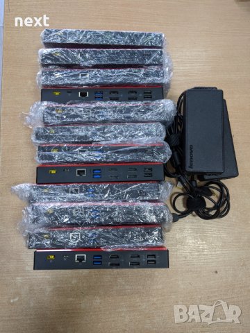 Докинг станция Lenovo ThinkPad Hybrid USB-C Dock 40AF (4К,5К) + зарядно + Гаранция, снимка 5 - Части за лаптопи - 42279853