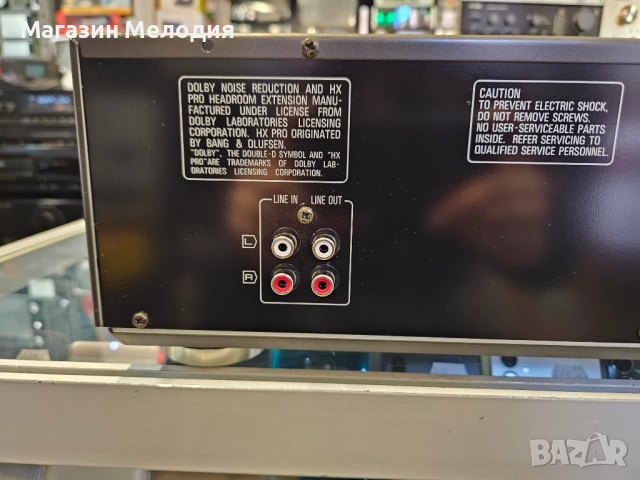 Касетен дек Technics RS-B665 Работи перфектно, използван е изключително малко, като нов е. Леки забе, снимка 11 - Декове - 51181554