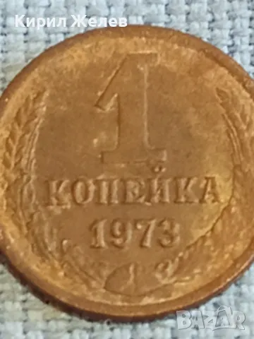Стара монета 1 копейка 1973г. СССР рядка за КОЛЕКЦИЯ ДЕКОРАЦИЯ 40369, снимка 2 - Нумизматика и бонистика - 48074263