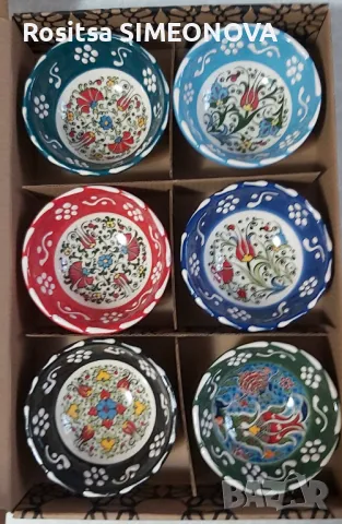 Комплект от 6 бр. керамични купички, снимка 5 - Сервизи - 35935864