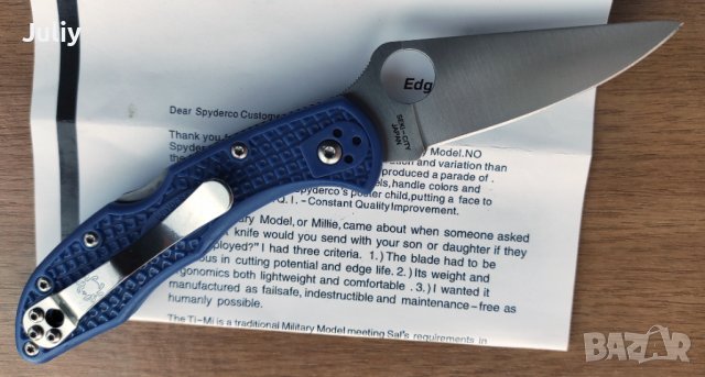 Spyderco Delica 4, снимка 10 - Ножове - 39228369