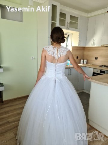 Булченска рокля р-р С/М, снимка 2 - Сватбени рокли - 40047780