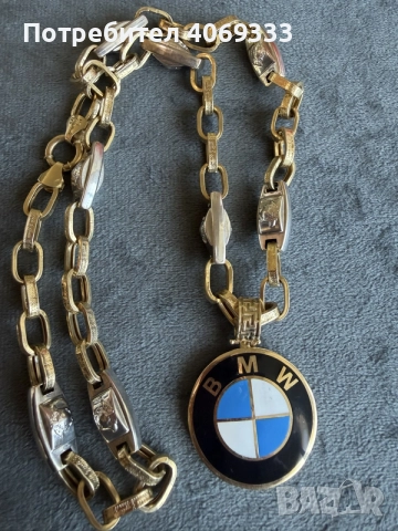 Златна висулка BMW 14карата  8.85гр, снимка 3 - Колиета, медальони, синджири - 56524035