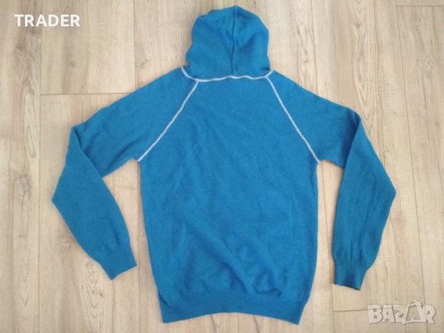 Вълнен пуловер 80% вълна мерино термо блуза анорак MadeInItaly , снимка 12 - Пуловери - 31935363