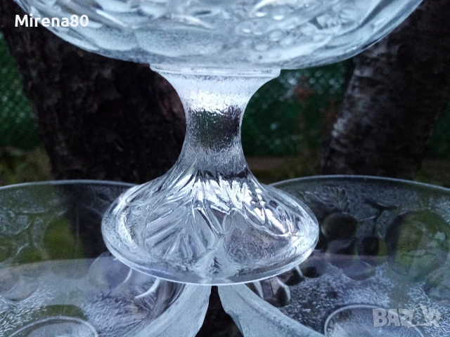 Винтидж чаши за мелба - 6 бр., снимка 4 - Сервизи - 54161533