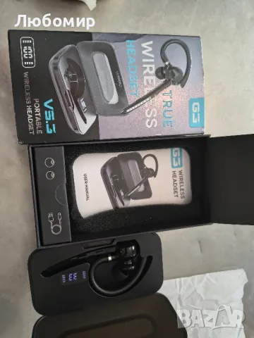 G3 Bluetooth V5.3 Преносими истински безжични слушалки - черни/аз, снимка 3 - Слушалки, hands-free - 49881863