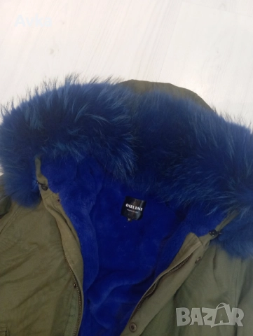 Парка с голям пух на яката, снимка 3 - Якета - 52416157