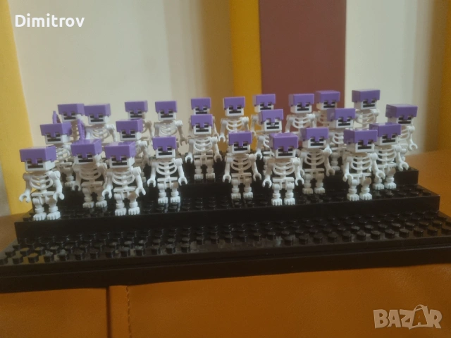 Lego Minecraft скелет минифигура -25бр, снимка 5 - Конструктори - 51871889