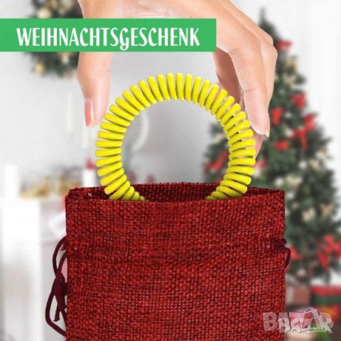 Адвент календар от текстилни торбички и аксесоари CH-24CLO-BD, снимка 7 - Други - 42819330