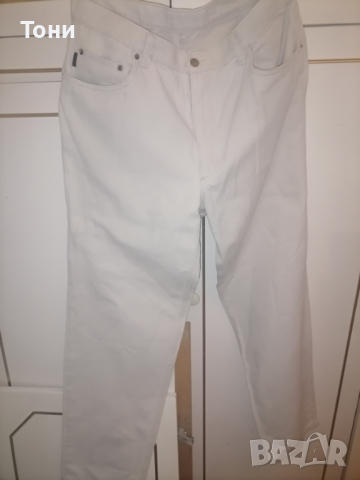 Нови Мъжки Бели Панталони , снимка 6 - Панталони - 44574498