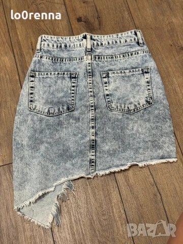 Дамска дънкена пола, снимка 2 - Поли - 51213515