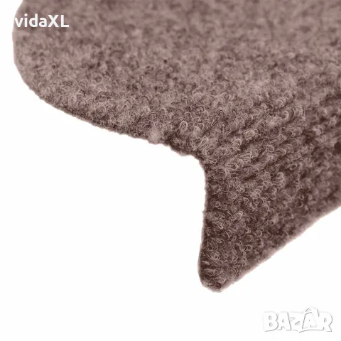 vidaXL Изтривалки за стълби, самозалепващи се, 15 бр., 65x21x4 см, светлокафяви, полукръгли, големи, снимка 6 - Изтривалки - 56145987