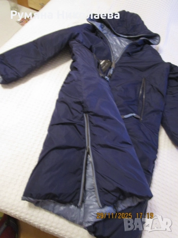 Дълго дамско яке с две лица Betty Barclay, снимка 12 - Якета - 52585210