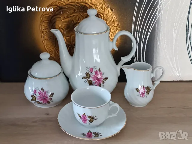 Ретро винтидж сервиз Горски слез , снимка 4 - Антикварни и старинни предмети - 56144649