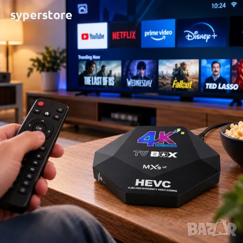TV Box Digital One SP01505 MX9 5G, Android 11.1, 4K Ultra HD, HEVC H.265, WiFi 2.4/5GHz