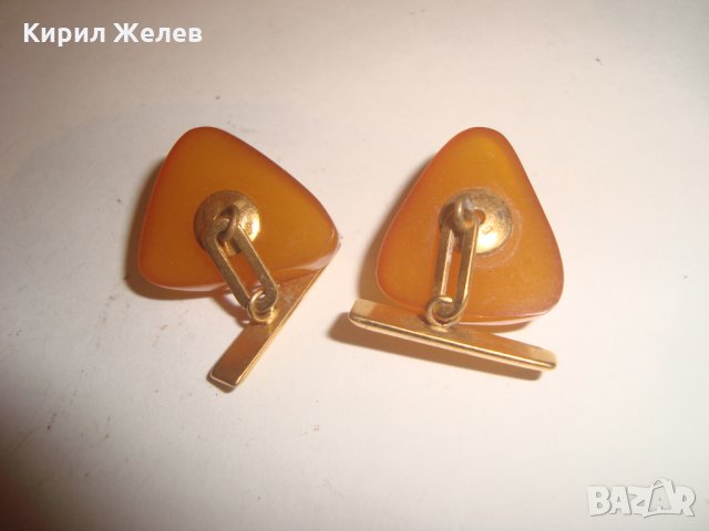 БАЛТИЙСКИ КЕХЛИБАР СТАРИ СССР РУСКИ БУТОНЕЛИ с МАРКИРАНА РЕАЛНА ПОЗЛАТА 12378, снимка 16 - Антикварни и старинни предмети - 30700948