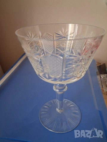 Кристални чаши, снимка 3 - Чаши - 52512429
