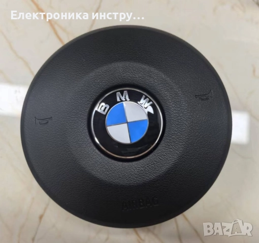 ME08 BMW M Sport кожен мултифункционален волан с M емблема и пера – F-серия + airbag, снимка 2 - Аксесоари и консумативи - 51664294