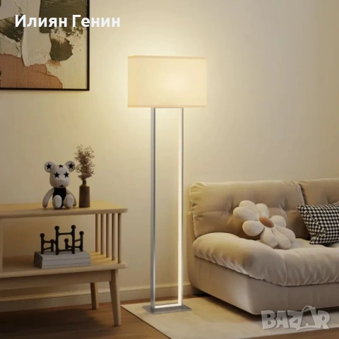 HOMCOM Модерна подова лампа, 3 режима, снимка 2 - Настолни лампи - 54308748