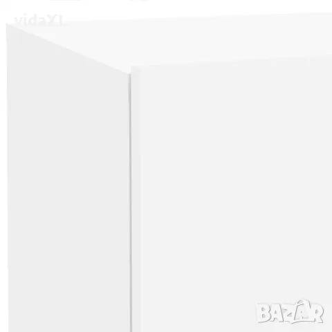 vidaXL Нощно шкафче с LED осветление, бяло, 70x36x40,5 см, снимка 10 - Шкафове - 56148121