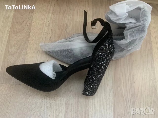 Нови дамски обувки с дебел ток