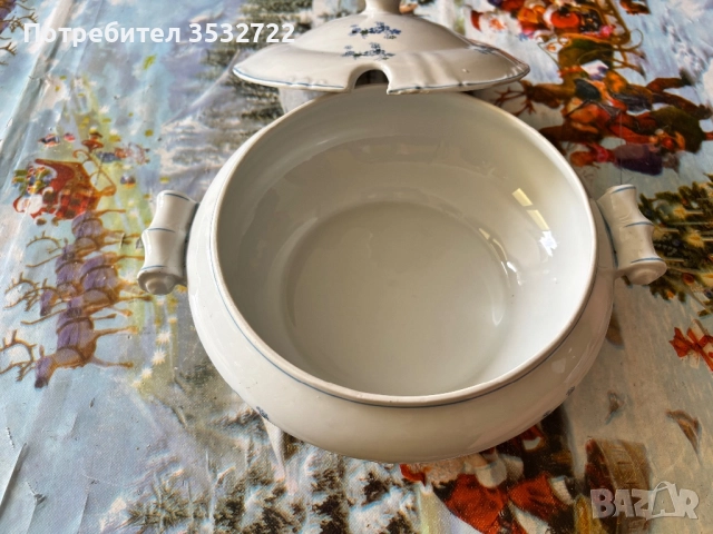 БГ порцеланов супник, снимка 3 - Антикварни и старинни предмети - 51551424