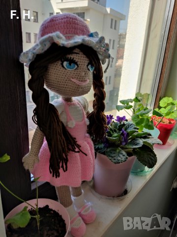 Плетена кукла Бонбон