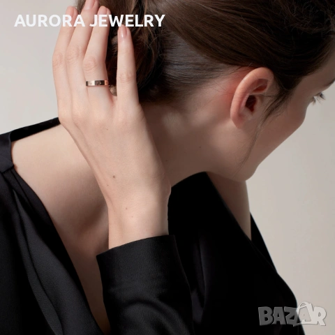 CARTIER Love Band Rose Gold Пръстен, снимка 8 - Пръстени - 53238607