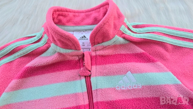 Поларен суичър Adidas 9-12 месеца , снимка 3 - Бебешки блузки - 53911669