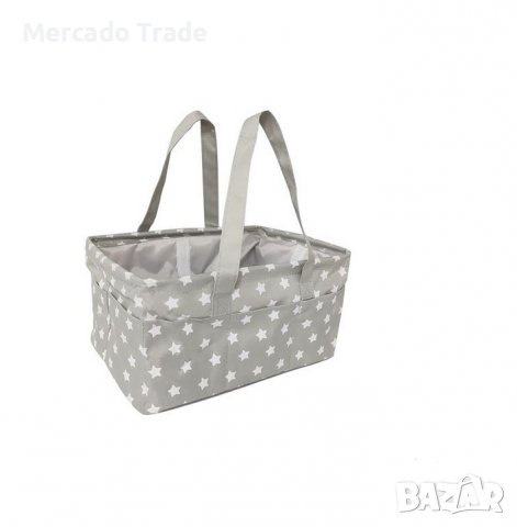 Бебешка кошница Mercado Trade, Органайзер, За съхранение на козметика, Сив